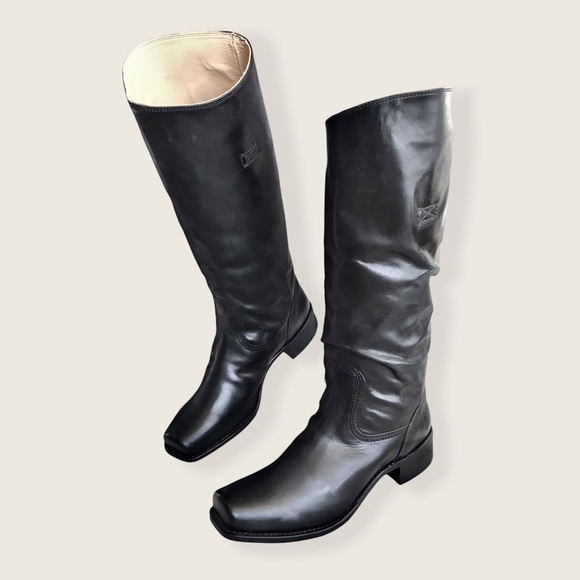 Frye 150th Anniversary Cavalry 12L Black Leather Casual Vintage Tall WesternBoot - Picture 7 of 15